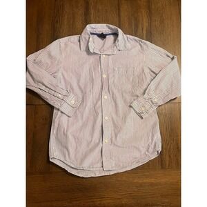 EUC Gap 00's Kids Boys Preppy Button Up Long Sleeve Shirt Size M (8)